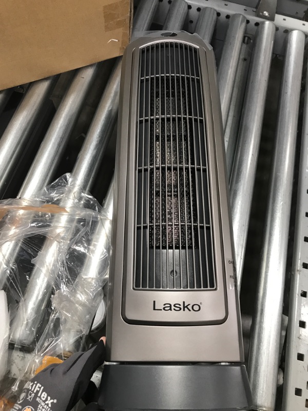 Photo 1 of Lasko 1500W Digital Ceramic Space Heater with Remote, 755320, Silver