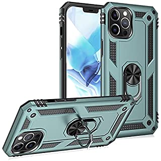 Photo 1 of Vaki for iPhone 12 Pro Max Case [Military Grade] Cover with Stand Magnetic Ring Kickstand Bumper Shockproof Heavy Duty Hard Armor Protective Phone Case 6.7 inch