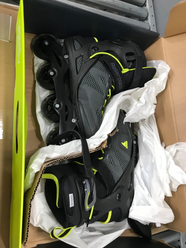 Photo 2 of Rollerblade Macroblade 80 Men's Adult Fitness Inline Skate, Black and Lime, Performance Inline Skates
SIZE 10