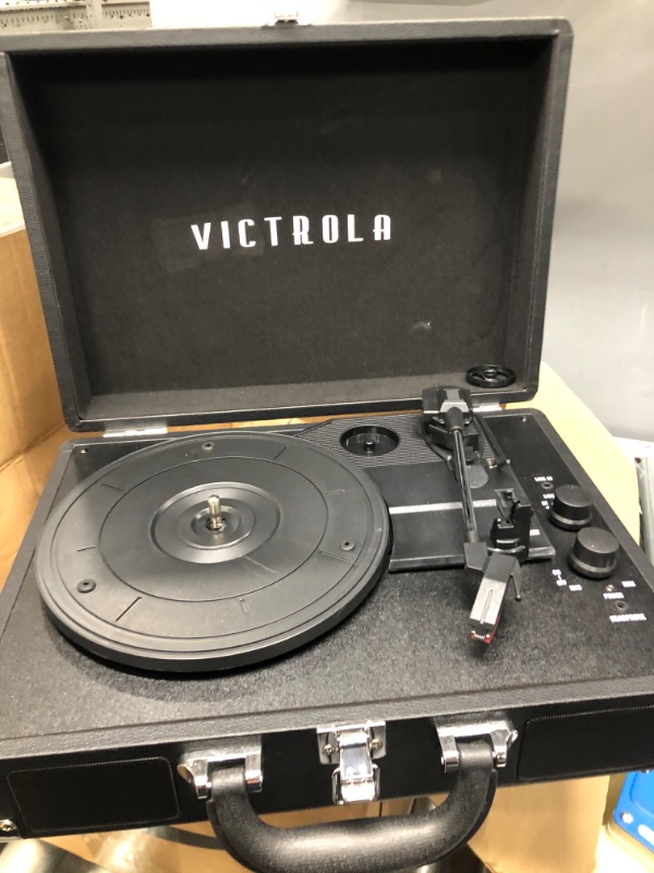 Photo 2 of Victrola Modern Bluetooth Vinyl Record Player - Black ALL at Urban Outfitters
no power cord
