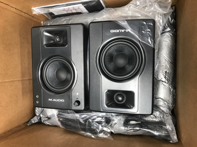 Photo 2 of M-Audio BX4BT 4.5" Bluetooth Studio Monitors, HD PC Speakers for Recording and Multimedia & Marantz Professional MPM-1000 - Studio Recording XLR Condenser Microphone