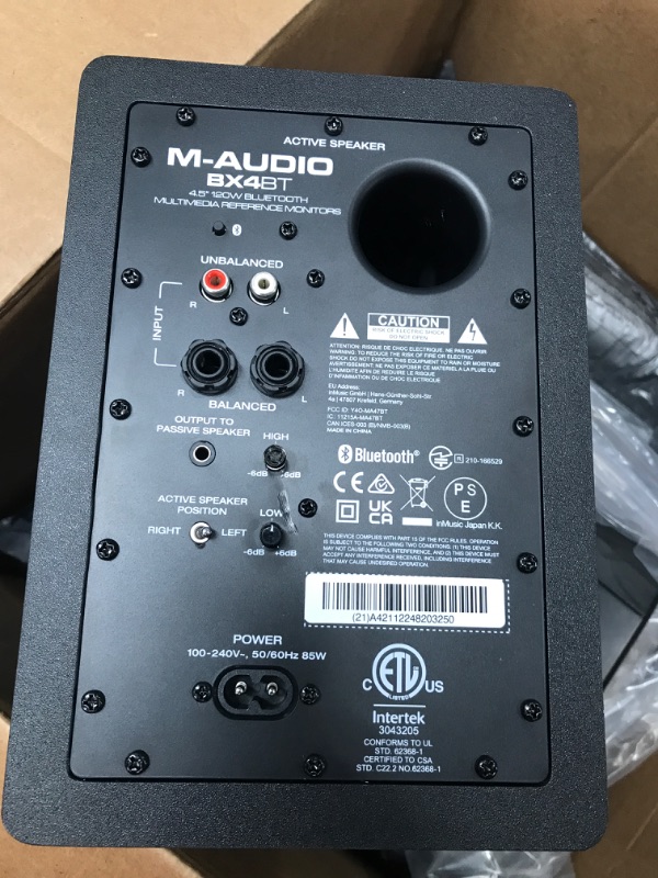 Photo 3 of M-Audio BX4BT 4.5" Bluetooth Studio Monitors, HD PC Speakers for Recording and Multimedia & Marantz Professional MPM-1000 - Studio Recording XLR Condenser Microphone