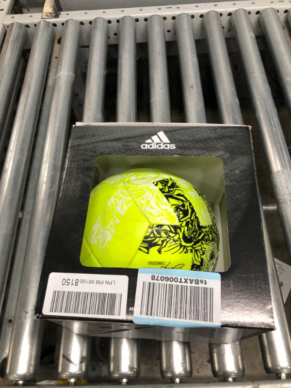 Photo 2 of adidas Unisex-Adult MLS Training Ball CLUB Solar Yellow/Black 5