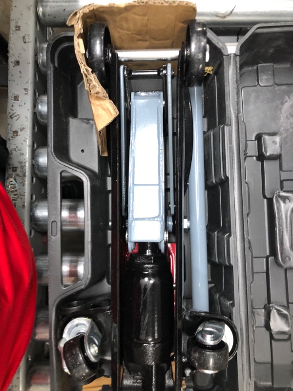 Photo 1 of Pro-LifT F-2315PE Grey Hydraulic Trolley Jack Car Lift with Blow Molded Case-3000 LBS Capacity, 12 Inch Black
