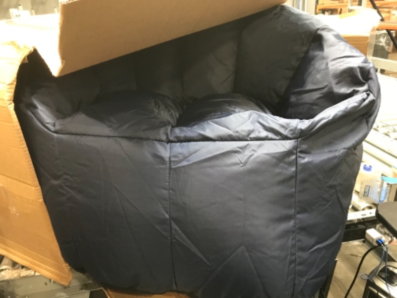 Photo 1 of big joe blue bean bag chair