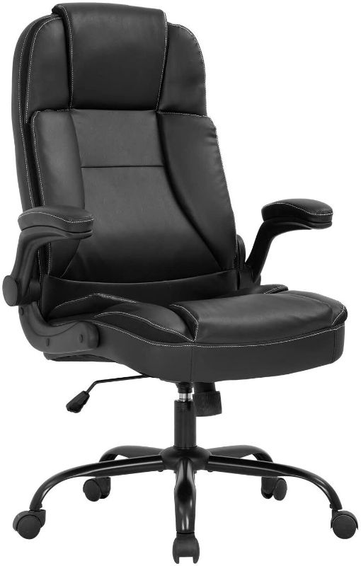 Photo 1 of Office Chair Ergonomic Desk Chair PU Leather Computer Chair with Lumbar Support
