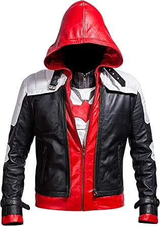 Photo 1 of Lasumisura Replica Style Red Hood Men's Faux Leather Jacket + Vest