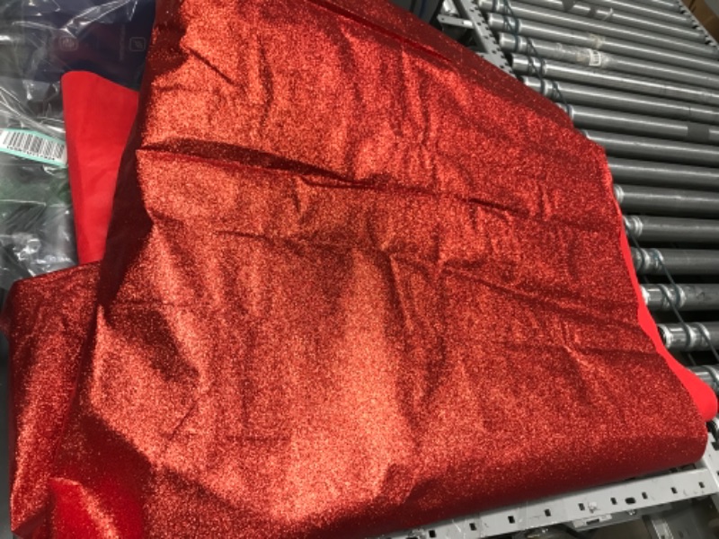 Photo 2 of sparkly Red, Fabric by the Yard
approx 3 yard