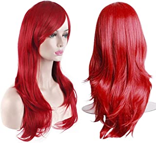 Photo 1 of Fashion Wigs Long Wavy Curly Hair Cosplay Wig & Wig Cap (Red)