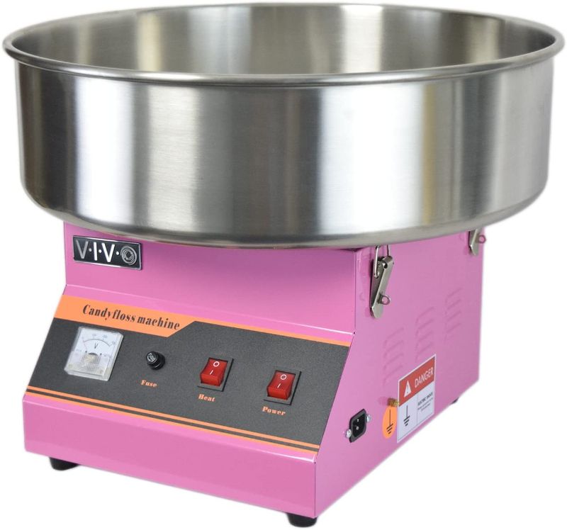 Photo 1 of (PARTS ONLY)VIVO Pink Electric Commercial Cotton Candy Machine, Candy Floss Maker CANDY-V001