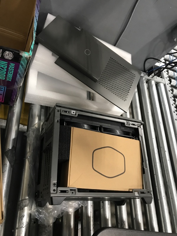 Photo 1 of Cooler Master NR200P MAX SFF Small Form Factor Mini-ITX Case with Custom 280mm AIO, 850W SFX Gold PSU, Triple-slot GPU, Premium PCIe Gen4 Riser, Tempered Glass or Vented Panel Option Black/Grey NR200P MAX
