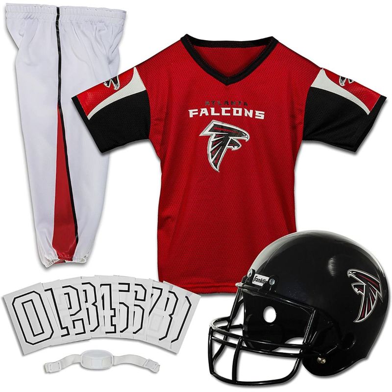Photo 1 of alanta falcons NFL® DELUXE UNIFORM 5 PIECE SET all black