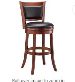 Photo 1 of Ball & Cast Swivel Pub Height Barstool 29 Inch Seat Height Cherry Set of 1
