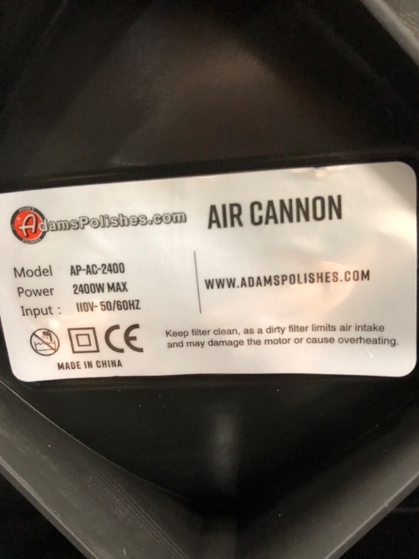 Photo 2 of Adam's Air Cannon Car Dryer Blower - Powerful Car Detailing Car Wash Dryer | Filtered Car Air Dryers, Blowers & Blades | Safer Than Microfiber Towel Cloth
HOSE IS DAMAGED