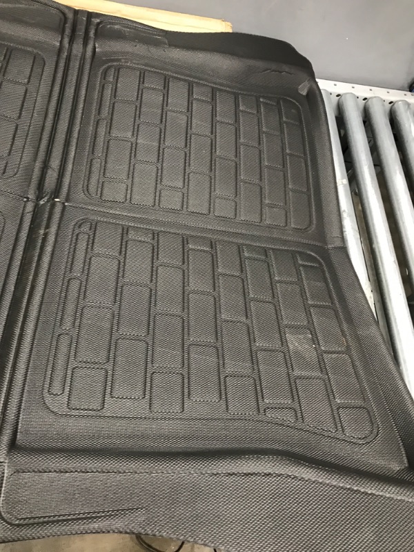 Photo 4 of 3D MAXpider All-Weather Cargo Liner for Tesla Model 3 2017-2023 Custom Fit Car Floor Mat (Rear Trunk) - Black Rear Trunk Black