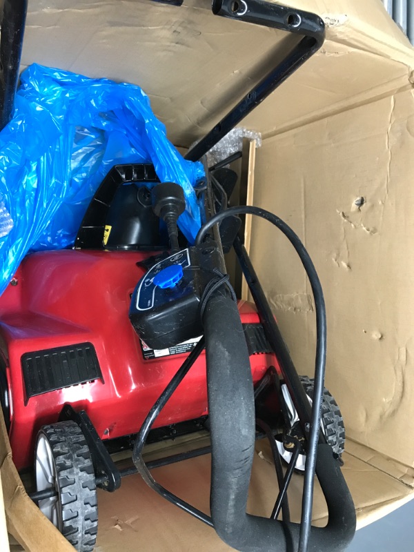 Photo 3 of *Major Damage/Unable to Test Functionality* Snow Joe SJ627E 22" Electric Snow Thrower with Dual LED Lights - 15-Amp - Black/Blue