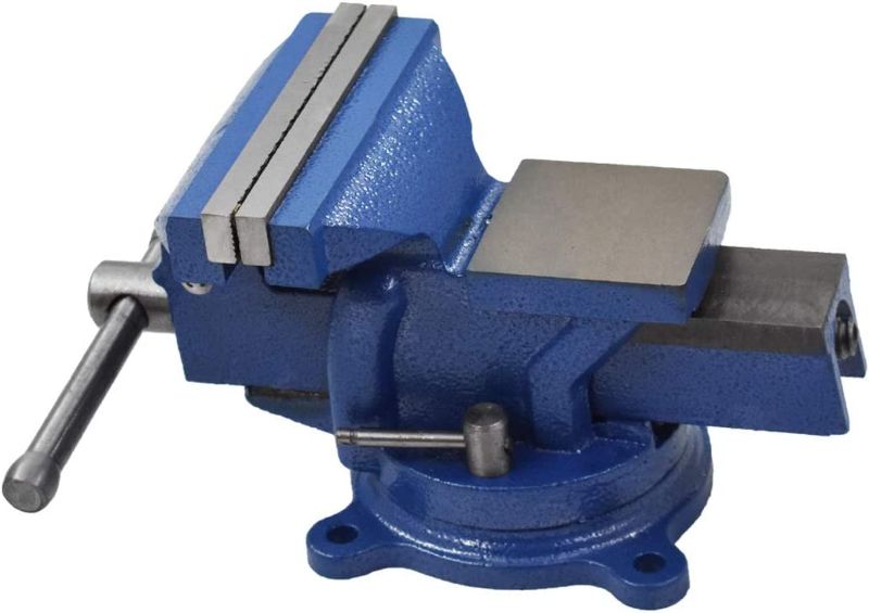 Photo 1 of 6" Bench Vise Table Top Clamp Press Locking Swivel Base Heavy-Duty for Crafting Painting Sculpting Modeling Electronics Soldering Woodworking and Fishing Tackle
