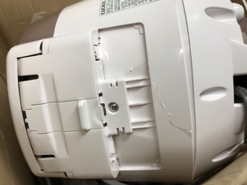 Photo 3 of *Major Damage/Missing Parts* * Cuckoo CRP-P1009SW 10 Cup Electric Heating Pressure Cooker & Warmer – 12 Built-in Programs, Glutinous (White), Mixed, Brown, GABA Rice, [1.8 liters]
