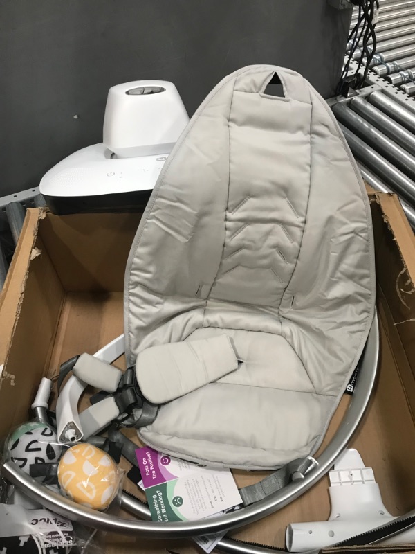 Photo 5 of 4moms MamaRoo Multi-Motion Baby Swing, Bluetooth Baby Swing with 5 Unique Motions, Grey
