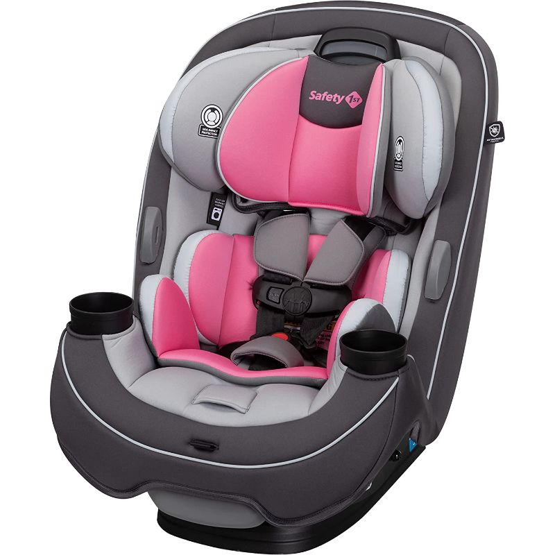 Photo 1 of Safety 1st Grow and Go All-in-One Convertible Car Seat, Rear-facing 5-40 pounds, Forward-facing 22-65 pounds, and Belt-positioning booster 40-100 pounds, Carbon Rose
