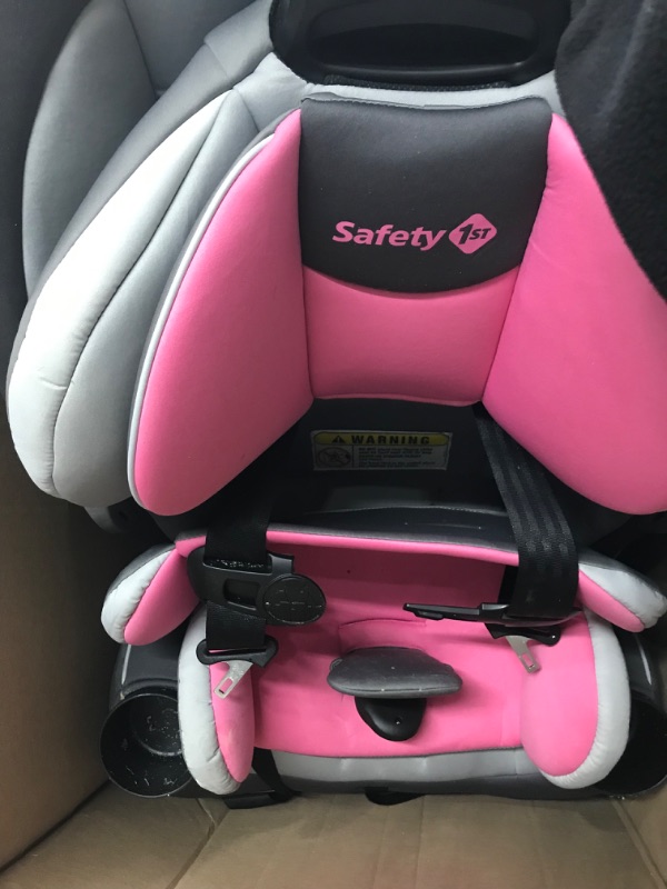 Photo 2 of Safety 1st Grow and Go All-in-One Convertible Car Seat, Rear-facing 5-40 pounds, Forward-facing 22-65 pounds, and Belt-positioning booster 40-100 pounds, Carbon Rose
