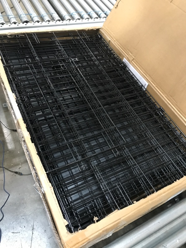 Photo 1 of Amazon Basics 3-Tier Wire Cat Cage Playpen Kennel, Large, 36 x 22 x 51 Inches, Black