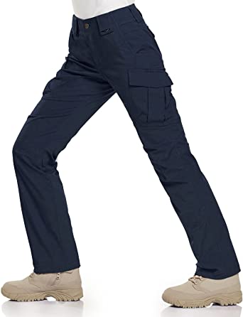 Photo 1 of CQR Women's Flex Stretch Tactical Pants, Water Resistant Ripstop Work Pants, Outdoor Hiking Straight/Cargo Pants with Pockets
SIZE- SMALL