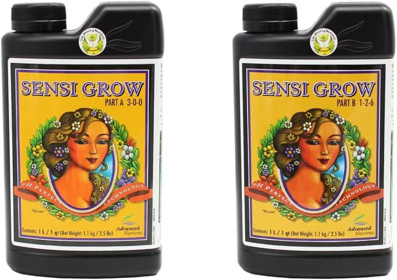 Photo 1 of Advanced Nutrients 6201-14AB pH Perfect Sensi Grow Part A+B, 1 Liter, Brown/A
