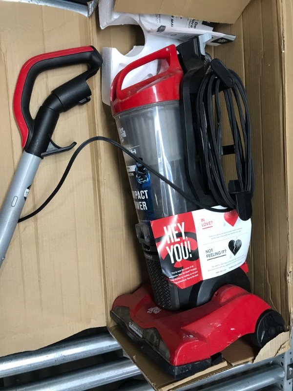 Photo 3 of **PARTS ONLY**
Dirt Devil Endura Reach Bagless Upright Vacuum Cleaner, UD20124, Red