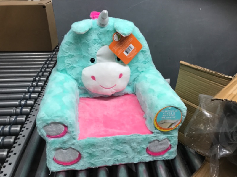 Photo 2 of Animal Adventure | Sweet Seats | Teal Unicorn | Soft Plush Children's Chair