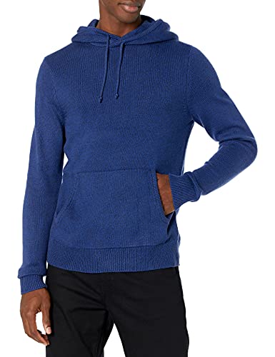 Photo 1 of Goodthreads Men's Supersoft Marled Pullover Hoodie Sweater, Bright Blue, Small
