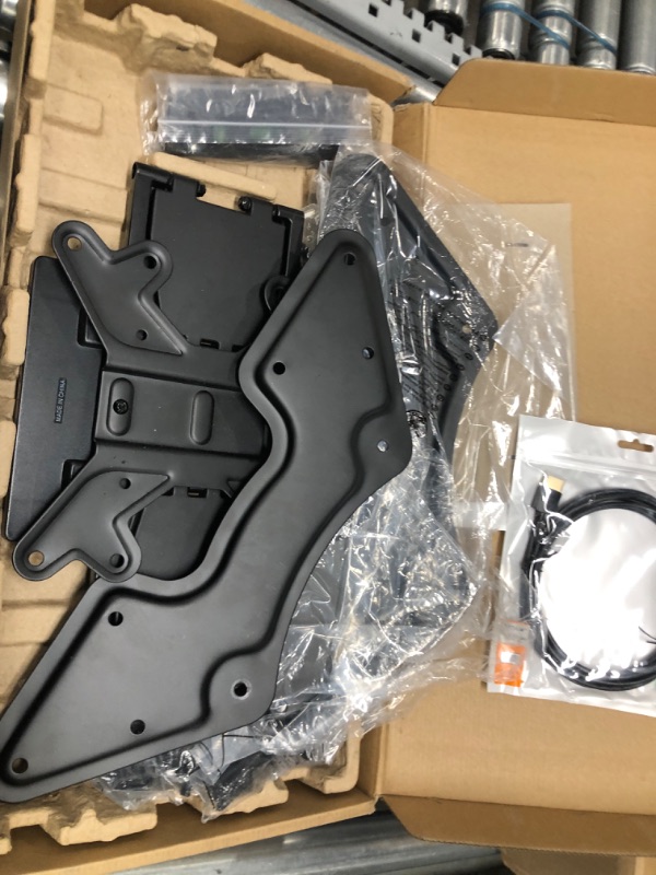 Photo 2 of Monoprice Ultra-Slim Full-Motion Articulating TV Wall Mount Bracket - for TVs 32in to 55in Max Weight 66lbs Extension Range of 1.5in to 10.7in VESA Up to 400x400 Works with Concrete & Brick Black