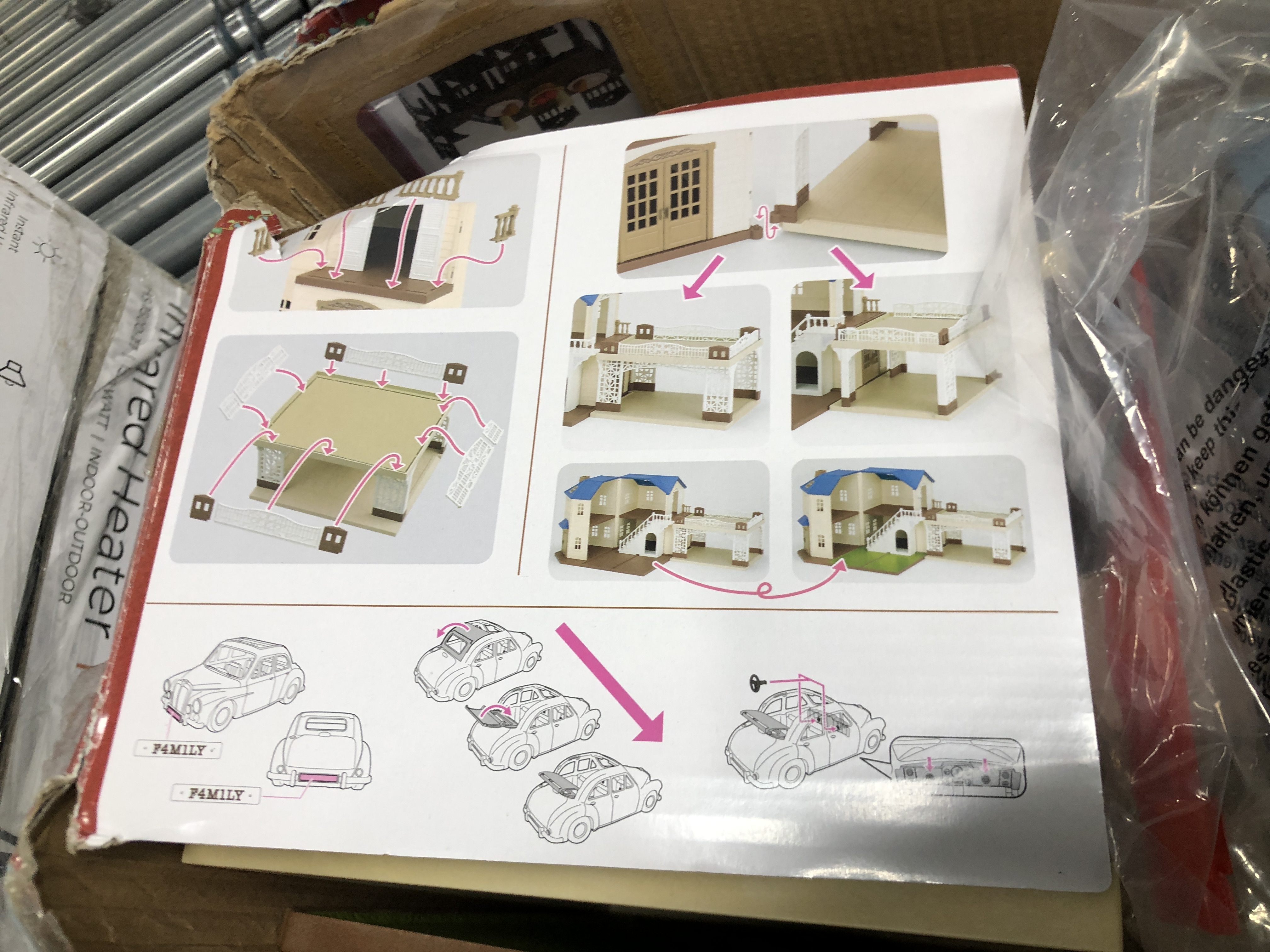 Photo 2 of Calico Critters Large House with Carport Gift Set, Dollhouse Playset with Collectible Figure, Vehicle, Furniture and Accessories - Amazon Exclusive!