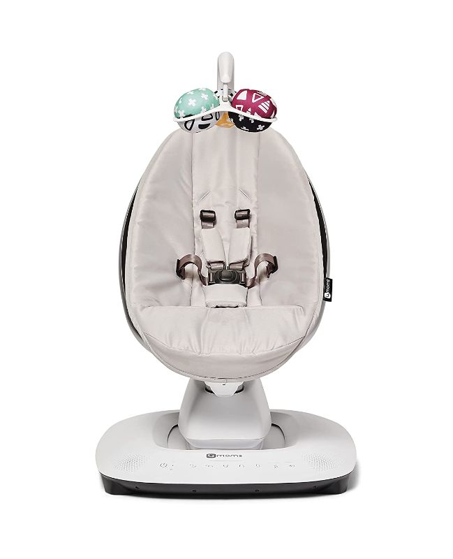 Photo 1 of 
Roll over image to zoom in
4moms MamaRoo Multi-Motion Baby Swing, Bluetooth Baby Swing with 5 Unique Motions, Grey