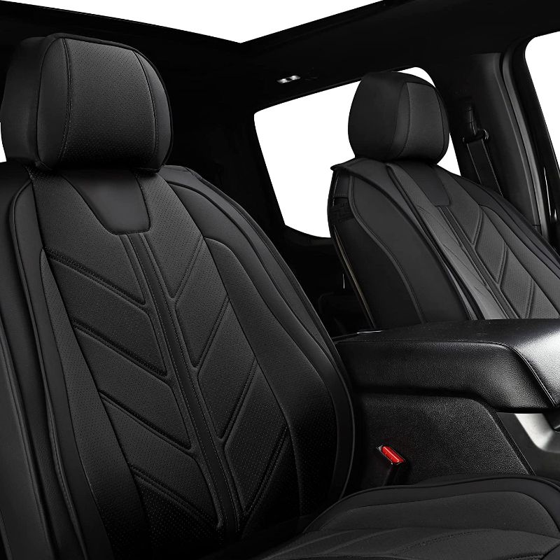 Photo 1 of **USED BALLIOL Pickup Seats Covers Compatible with Dodge Ram 1500 2009-2022 Limited Laramie Big Horn Truck Leather Seat Covers Custom Fit Dodge Ram 2500 3500 Crew Cab& Quad Cab (Black,2 PCS Front Seat)