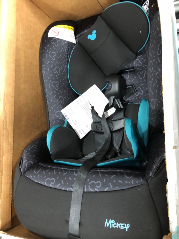 Photo 2 of Disney Baby Jive 2 in 1 Convertible Car Seat,Rear-Facing 5-40 pounds and Forward-Facing 22-65 pounds, Mickey Teal