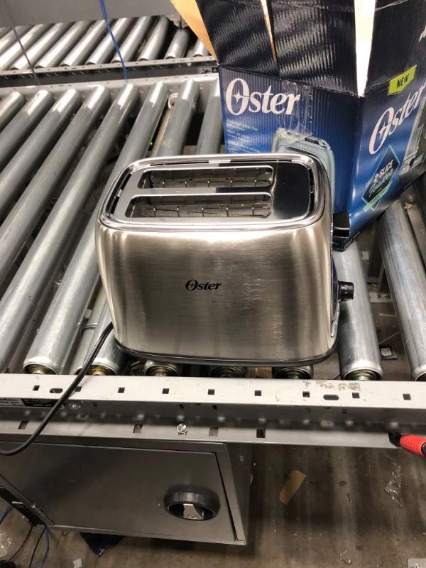 Photo 1 of Oster 2-Slice Toaster with Advanced Toast Technology, Stainless Steel
