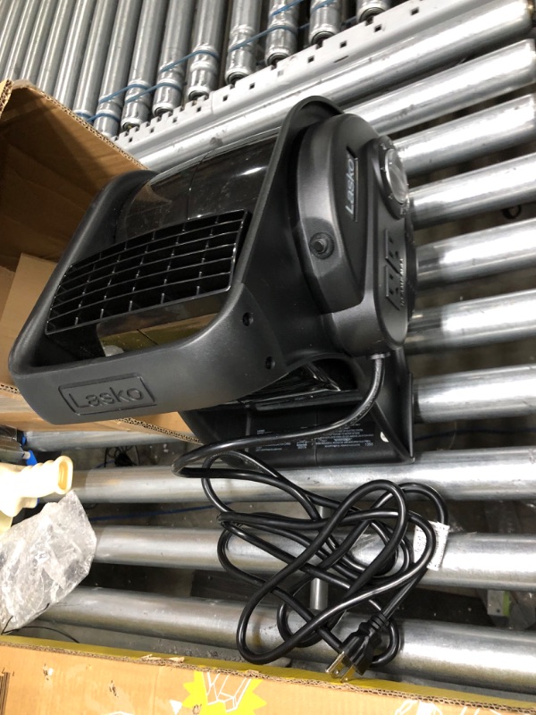 Photo 2 of **PARTS ONLY, NON-FUNCTIONAL***
Lasko U12104 High Velocity Pro Pivoting Utility Fan for Cooling, Ventilating, Exhausting and Drying at Home, Job Site and Work Shop, Black 12104 12.2 x 9.6 x 12.3 inches