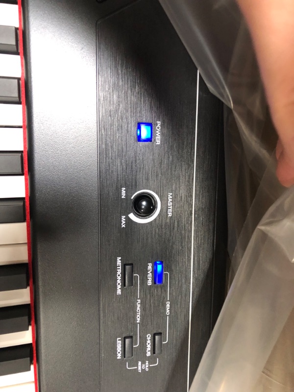 Photo 3 of Alesis Recital – 88 Key Digital Piano Keyboard with Semi Weighted Keys, 2x20W Speakers, 5 Voices, Split, Layer and Lesson Mode, FX and Piano Lessons Recital Piano Only