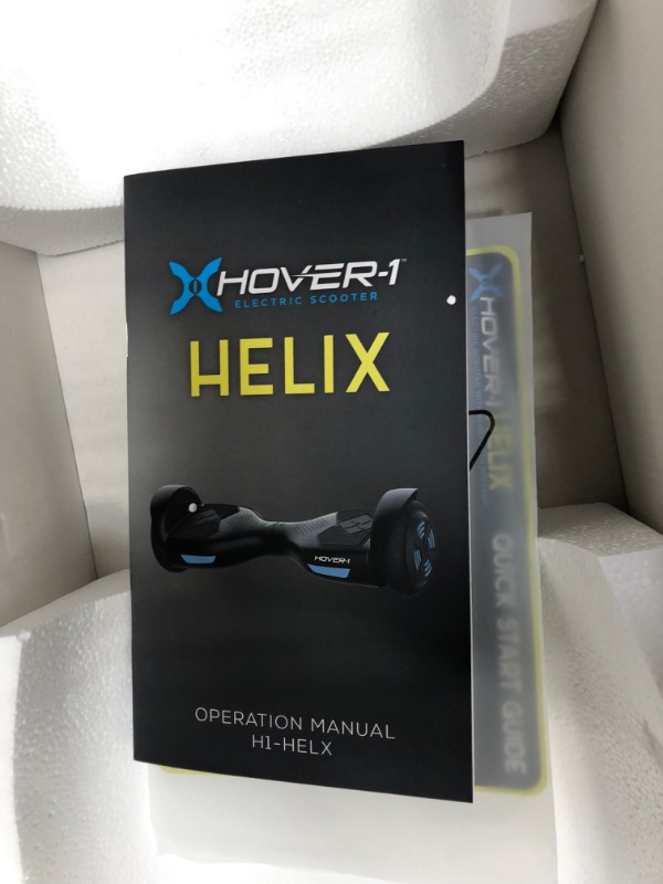 Photo 4 of **NONFUNCTIONAL**
Hover-1 Helix Electric Hoverboard | 7MPH Top Speed, 4 Mile Range, 6HR Full-Charge, Built-in Bluetooth Speaker, Rider Modes: Beginner to Expert Hoverboard Iridescent