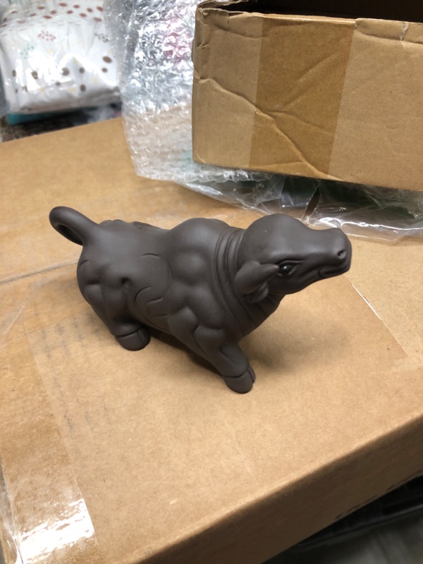 Photo 1 of JKCOM Hoobar Chinese Zisha Tea Pet, Tea Tray Pet Accessories Handmade Bull Tea Pet for Kungfu Tea Tray A for Tea Lovers