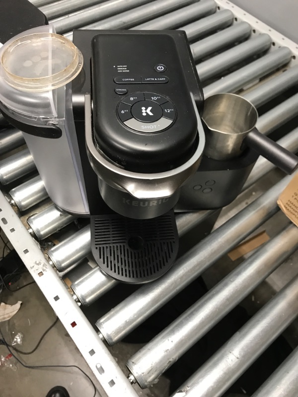 Photo 2 of ***TESTED**POWERED ON**Keurig K-Cafe Single-Serve K-Cup Coffee Maker, Latte Maker and Cappuccino Maker, Comes with Dishwasher Safe Milk Frother, Coffee Shot Capability, Compatible With all Keurig K-Cup Pods, Dark Charcoal Dark Charcoal Coffee Maker