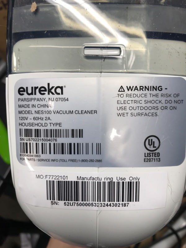 Photo 2 of ***TESTED**POWERED ON**Eureka Lightweight Corded Stick Vacuum Cleaner Powerful Suction Convenient Handheld Vac with Filter for Hard Floor, 3-in-1, Aqua Blue 3-in-1 Vacuum Aqua Blue