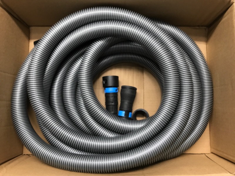 Photo 1 of 30 ft. Hose with Dust Collection Power Tool Adapters for Wet/Dry Vacuums