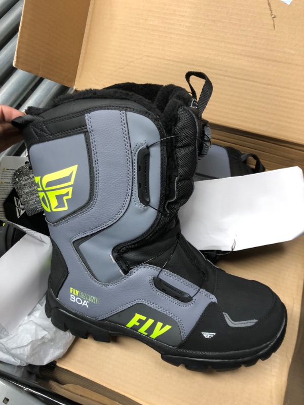 Photo 3 of Fly Racing 2022 Marker BOA Boot (Black/Grey/Hi-Vis, 12) 12 Black/Grey/Hi-vis