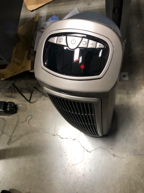 Photo 2 of Lasko 1500W Digital Ceramic Space Heater with Remote, 755320, Silver