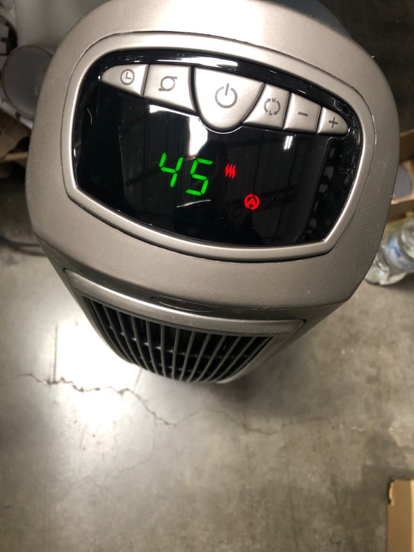 Photo 3 of Lasko 1500W Digital Ceramic Space Heater with Remote, 755320, Silver