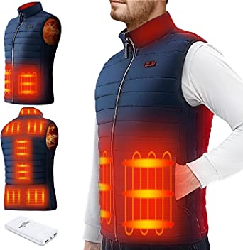 Photo 1 of Heated Vest for Men, Warming Mens Heated Vest with 9 Heating Zones, Heating Vest for Hunting Fishing (No Battery)