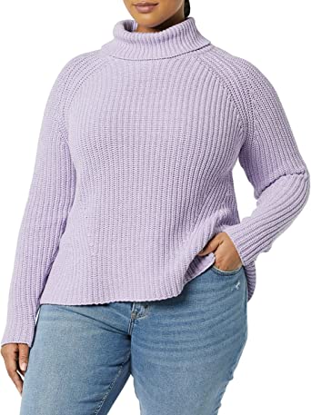 Photo 1 of xx large---Goodthreads Women's Cotton Shaker Stitch Turtleneck Sweater
