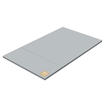 Photo 1 of ALZIP MAT Eco Silion Urban, Folding Baby Play Mat Eco-Friendly Non-Toxic Non-Slip Reversible Waterproof (G+ (87x55 inch), Grey)
